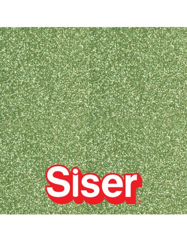 Glitter SISER - Flex Thermocollant - LIGHT GREEN