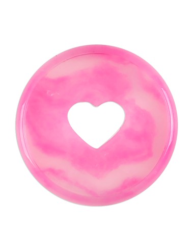 Medium - 11 anneaux en plastique -  Berry Pink Translucent Swirl