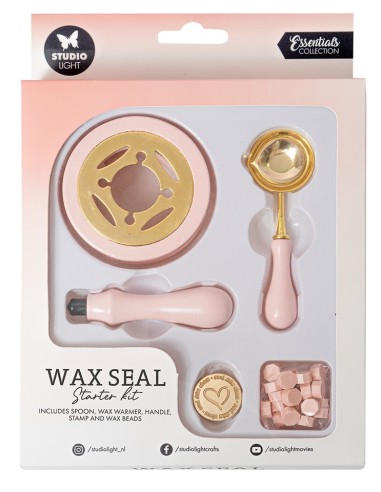 Kit de demarrage WAX SEAL cire à cacheter - rose