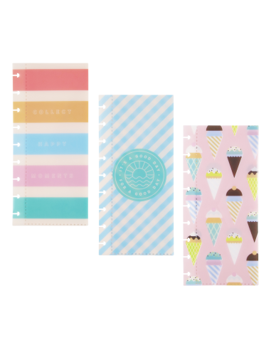 3 enveloppes en plastique - Boardwalk Ice Cream