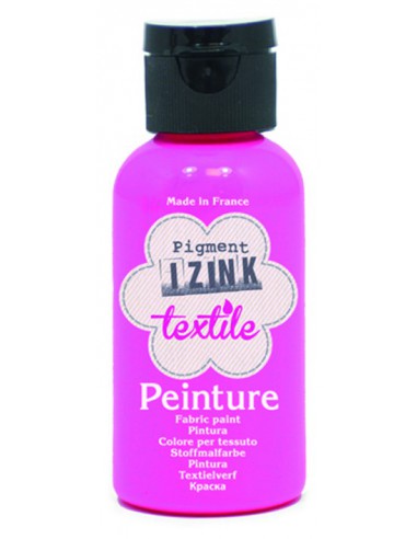 Izink peinture textile rose fluo vinyl 50 ml