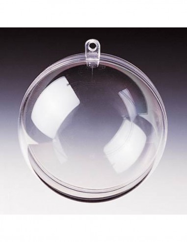 Lot de 5 boules plastique cristal 80mm